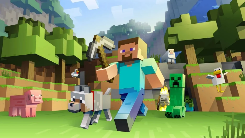 Play the trendy game Minecraft online, and chat while playing the game